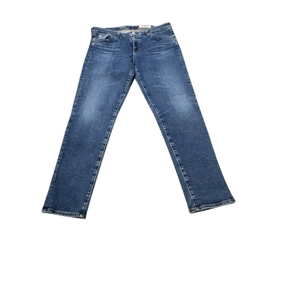 Ag Adriano Goldschmied Blue Prima Ankle Straight Leg Jeans 32R - Picture 1 of 7